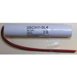 3SCH1-5L4 3.6V 1600MAH SUB C Emergency Battery Ni-CD