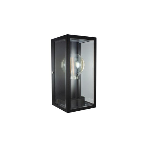 Integral LED Outdoor Decorative Wall Light Contemporary Lantern Ip44 For 1Xe27 Black Integral  - ILDEA036