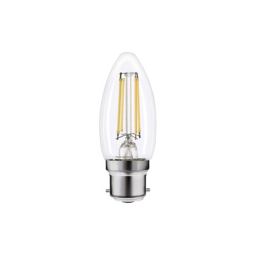 Integral LED Omni Filament Candle Bulb B22 470Lm 4.2W 4000K Non-Dimm 320 Beam Clear Integral  - ILCANDB22NE071