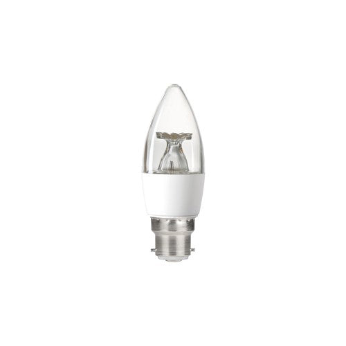 Integral LED Candle Bulb B22 250Lm 2.9W 4000K Non-Dimm 240 Beam Clear Integral  - ILCANDB22NE081