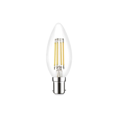 Integral LED Omni Filament Candle Bulb B15 470Lm 3.4W 4000K Dimmable 330 Beam Clear Full Glass  - ILCANDB15DE078