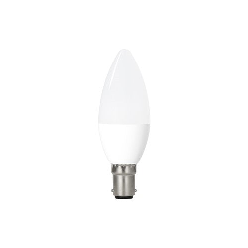 Integral LED Candle Bulb B15 470Lm 4.9W 4000K Non-Dimm 250 Beam Frosted Integral  - ILCANDB15NE091