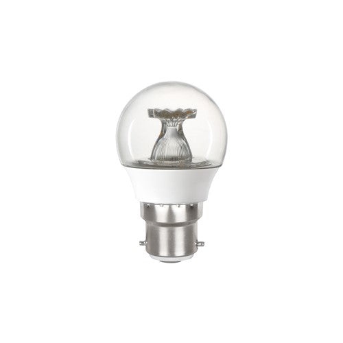 Integral LED Golf Ball Bulb B22 470Lm 4.9W 4000K Non-Dimm 220 Beam Clear Integral  - ILGOLFB22NE077