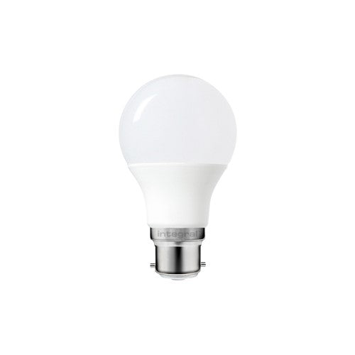 Integral LED Gls Bulb B22 470Lm 4.8W 4000K Non-Dimm 240 Beam Frosted Integral  - ILGLSB22NE146