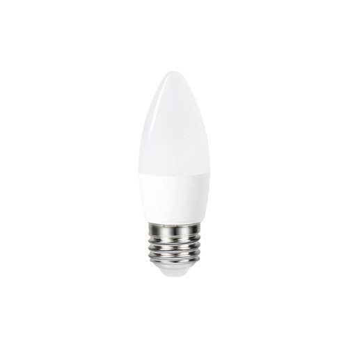 Integral LED Candle Bulb E27 470Lm 4.9W 4000K Non-Dimm 250 Beam Frosted Integral  - ILCANDE27NE084