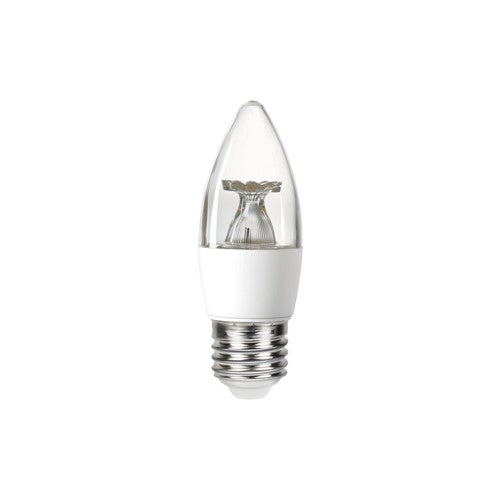 Integral LED Candle Bulb E27 470Lm 4.9W 4000K Non-Dimm 240 Beam Clear Integral  - ILCANDE27NE085