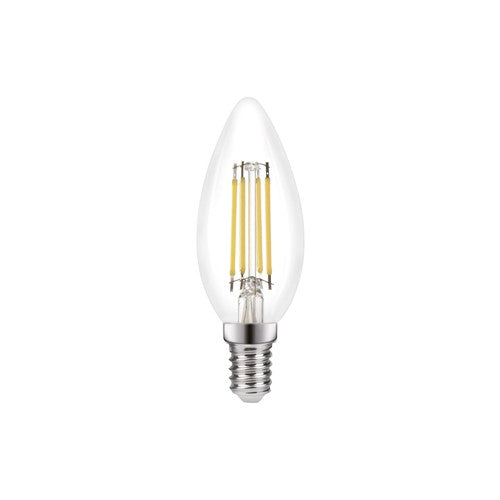 Integral LED Omni Filament Candle Bulb E14 470Lm 4.2W 4000K Non-Dimm 320 Beam Clear Integral  - ILCANDE14NE074