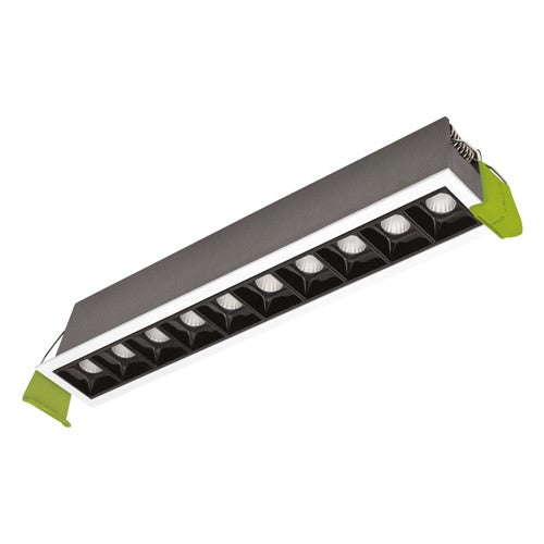 Integral LED Tracelux 20W 10 Light 4000K 45Mm Width Recessed Linear Downlight Led 273Mm By 37Mm Cutout Cri90 Ip20 1660Lm 30 Deg Beam 83Lm/W White Bezel Without Outer Cover Without Driver  - ILDLTR005