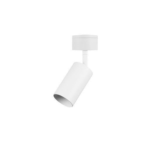 Integral LED Accentplus Spotlight S1 56Mm Diameter 100Mm Length Gu10 Led Base Surface Mounted Adjustable White Finish  - ILNEV019