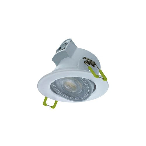 Integral LED Compact Eco Led Downlight Ip44 30 Deg Tiltable 5.5W 550Lm 4000K 100Lm/W 38 Deg Beam Dimmable 68Mm Cut Out  - ILDL68G005