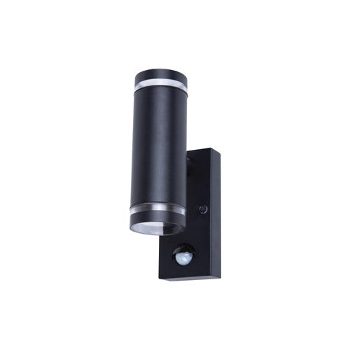 Integral LED Outdoor Stainless Steel Up And Down Wall Light Pir Ip54 2Xgu10 Black Integral  - ILDED048