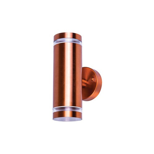 Integral LED Outdoor Stainless Steel Up And Down Wall Light Ip65 2Xgu10 Copper Integral  - ILDED043