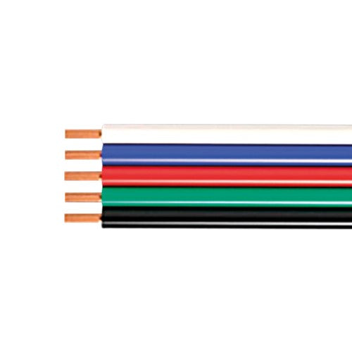 Integral LED Led Strip Flex 5-Core 1.5Mm² 16Awg Black/Red/Green/Blue/White Wire 1M  - ILSTAA360