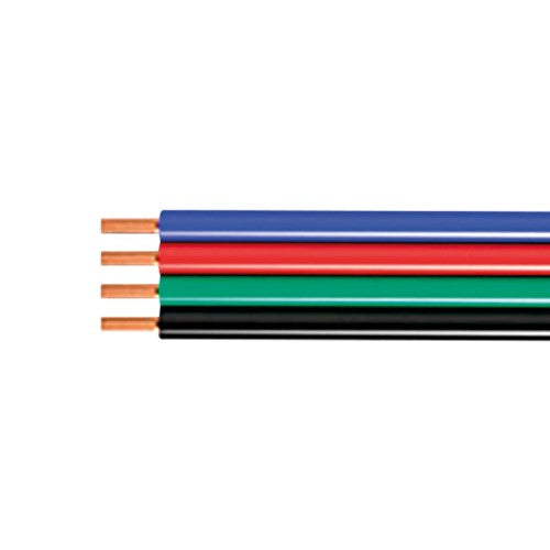 Integral LED Led Strip Flex 4-Core 1.00Mm² 17Awg Black/Red/Green/Blue Wire 1M  - ILSTAA357