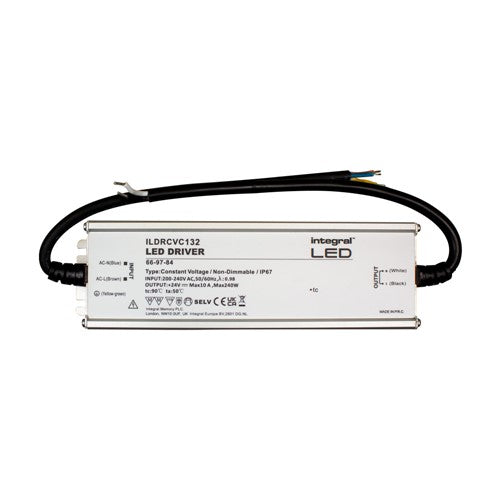 Integral LED Constant Voltage Driver 240W 24Vdc Ip67 Non-Dimm 200-240V Input Integral  - ILDRCVC132