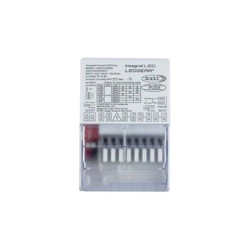 Integral LED Constant Current Compact Driver Adjustable Output 4.8-14W 120-350Ma Ip20 Dali- Dali2 - Push-Dimm 0-10V Dimmable 14-40V Output Integral  - ILDRCCA086A