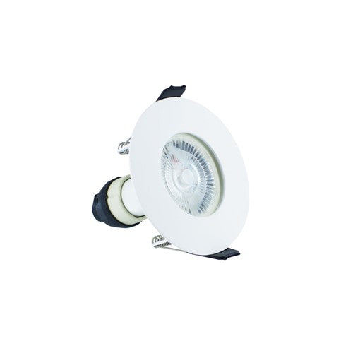 Integral LED Evofire Fire Rated Downlight 70Mm Cutout 4Pack Ip65 White Round +Gu10 Holder Integral  - ILDLFR70D001-4