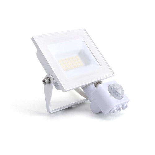 Integral LED Compact Slim Floodlight Pir 20W 2000Lm 4000K 120 Beam 100Lm/W Ip65 Ik08 Integral Led White  - ILFLE040