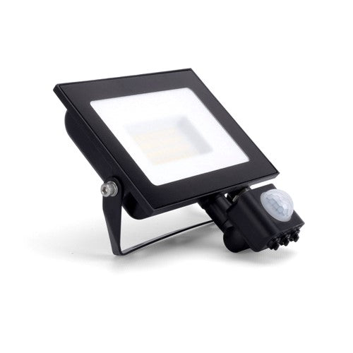 Integral LED Compact Slim Floodlight Pir 30W 3000Lm 4000K 120 Beam 100Lm/W Ip65 Ik08 Integral Led Black  - ILFLE041