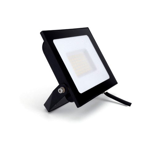 Integral LED Compact Slim Floodlight 50W 5000Lm 4000K 120 Beam 100Lm/W Ip65 Ik08 Integral Led Black  - ILFLE021