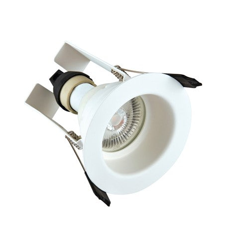 Integral LED Evofire Fire Rated Downlight 70Mm Cutout Ip65 White Recessed +Gu10 Holder & Insulation Guard Integral  - ILDLFR70E003