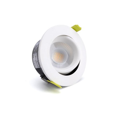 Integral LED Luxfire 2 Fire Rated Downlight 70Mm Cutout Ip65 30 Deg Tiltable 7W 840Lm 3000/4000/5000 Switchable Cct 120Lm/W 55 Deg Beam Dimmable White Integral  - ILDLFR92C026