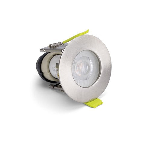 Integral LED Evofire Mini Fire Rated Downlight Ip65 43Mm Cutout 55Mm Dia Satin Nickel Finish Includes Gu10 Holder  - ILDLFR43D061