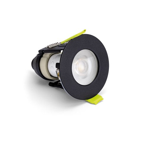 Integral LED Evofire Mini Fire Rated Downlight Ip65 43Mm Cutout 55Mm Dia Black Finish Includes Gu10 Holder  - ILDLFR43D065