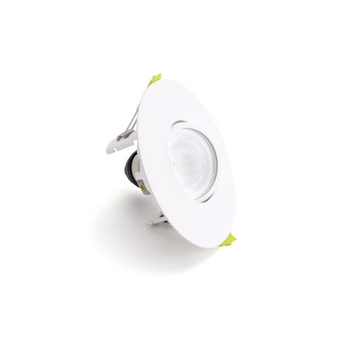 Integral LED Evofire Tiltable Fire Rated Downlight Ip20 70-100Mm Cutout 110Mm Dia White Round Integral  - ILDLFR70K182