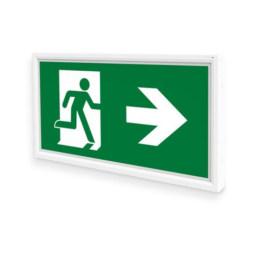 Integral LED Emergency Exit Box 1W 60Lm 3Hr Maintained Or Non-Maintained 30M Viewing Including Up Down Left Right Legends Dali Integral Led  - ILEMES062