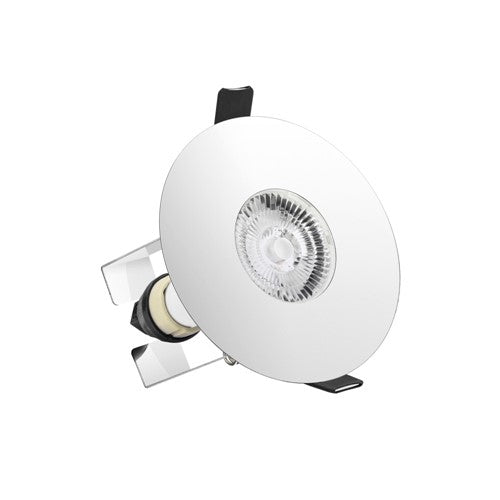 Integral LED Evofire Fire Rated Downlight 70-100Mm Cutout Ip65 Polished Chrome Round +Gu10 Holder & Insulation Guard Integral  - ILDLFR70D020