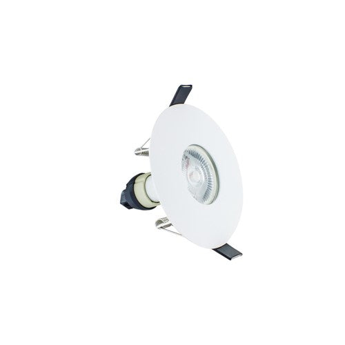 Integral LED Evofire Fire Rated Downlight 70-100Mm Cutout Ip65 White Round +Gu10 Holder Integral  - ILDLFR70D015