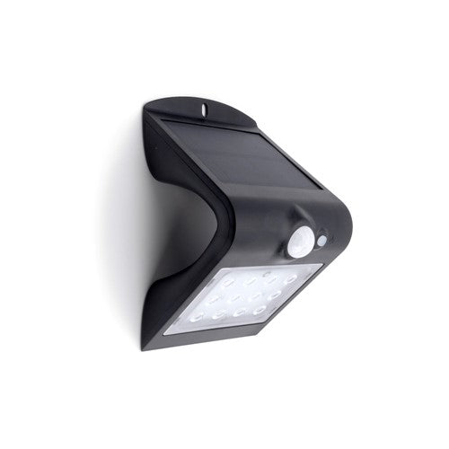 Integral LED True Solar Outdoor Wedge Wall Light Pir Ip65 220Lm 1.5W 4000K Black Integral  - ILSWL001