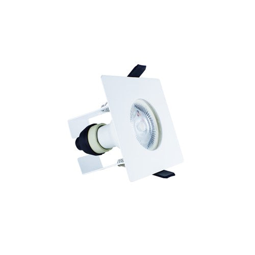 Integral LED Evofire Fire Rated Downlight 70Mm Cutout Ip65 White Square +Gu10 Holder & Insulation Guard Integral  - ILDLFR70D009