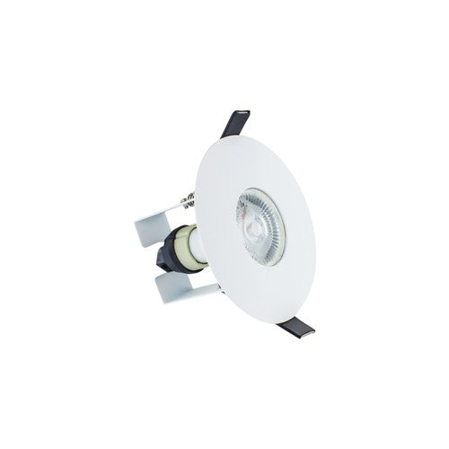 Integral LED Evofire Fire Rated Downlight 70-100Mm Cutout Ip65 White Round +Gu10 Holder & Insulation Guard Integral  - ILDLFR70D013