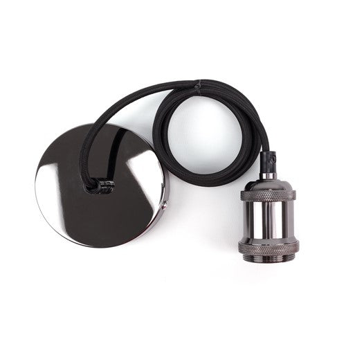 Integral LED Indoor Pendant Lamp Holder E27 Ip20  1.2M Cable Gun Metal Integral  - ILDIB033