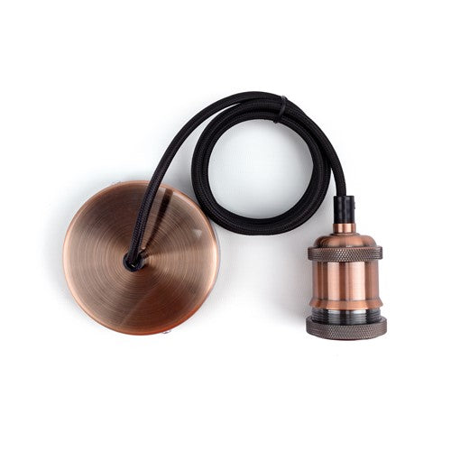 Integral LED Indoor Pendant Lamp Holder E27 Ip20  1.2M Cable  Copper Integral  - ILDIB032