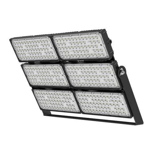 Integral LED Precision Pro Ii Floodlight 1200W 186000Lm 4000K Polarised 50 Beam 155Lm/W Ip66 Ik10 Integral Led Black  - ILFLD414