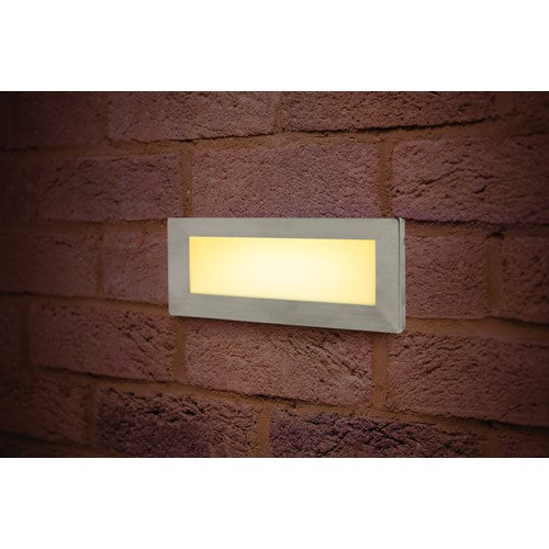 Integral LED Outdoor Recessed Wall Light Brick Ip65 180Lm 3.8W 3000K Down Light Stainless Steel Integral  - ILBLA015