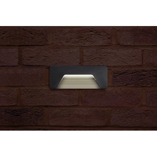 Integral LED Outdoor Decorative Wall Light Pathlux Brick Ip65 150Lm 3W 3000K Down Light Dark Grey Integral  - ILBLA017