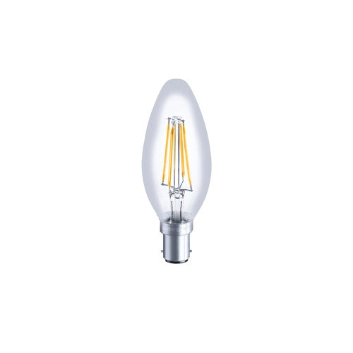 Integral LED Omni Filament Candle Bulb B15 470Lm 3.4W 2700K Dimmable 330 Beam Clear Full Glass  - ILCANDB15D051