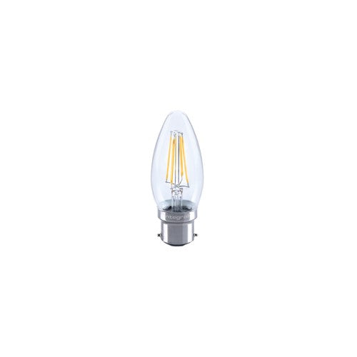 Integral LED Omni Filament Candle Bulb B22 470Lm 3.4W 2700K Dimmable 330 Beam Clear Full Glass  - ILCANDB22DC043