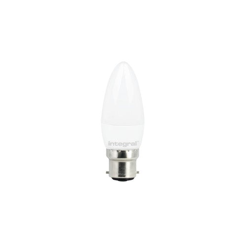 Integral LED Candle Bulb B22 250Lm 3.4W 2700K Non-Dimm 260 Beam Frosted Integral  - ILCANDB22NC008