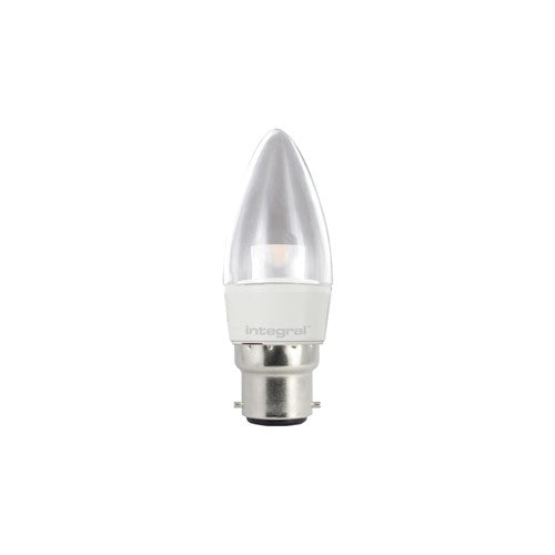 Integral LED Candle Bulb B22 250Lm 3.4W 2700K Non-Dimm 240 Beam Clear Integral  - ILCANDB22NC011