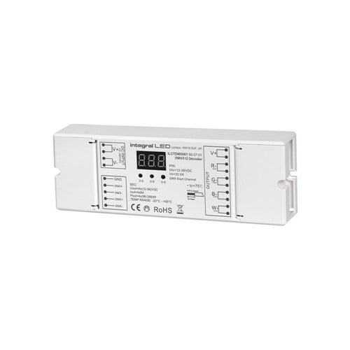 Integral LED Dmx 512 Decoder 12-36Vdc Constant Voltage 384W(12V) And 768W(24V) And 1152W(36V) Integral  - ILCTDMX001