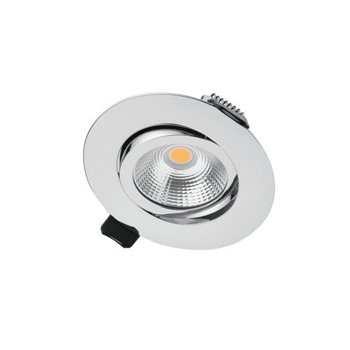 Integral LED Ultra Slim Tiltable Downlight 65Mm Cutout 6.5W 650Lm 100Lm/W 3000K 36 Beam Dimmable Polished Chrome Integral  - ILDL65L004