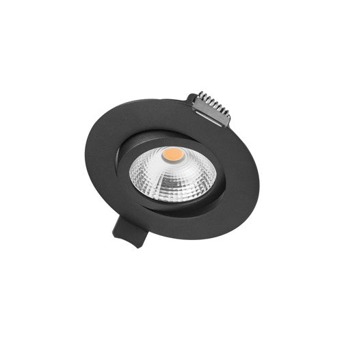 Integral LED Ultra Slim Tiltable Downlight 65Mm Cutout 6.5W 670Lm 103Lm/W 4000K 36 Beam Dimmable Black Integral  - ILDL65L006