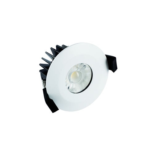 Integral LED Low-Profile Fire Rated Downlight 70-75Mm Cutout Ip65 510Lm 6W 3000K 38 Beam Non-Dimm 85Lm/W White Integral  - ILDLFR70B002