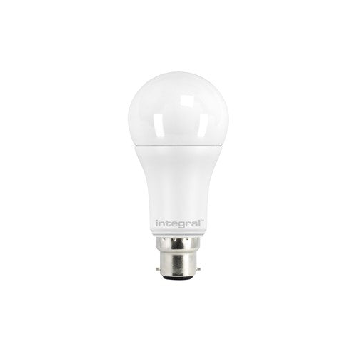 Integral LED Gls Bulb B22 1055Lm 8W 2700K Dimmable 240 Beam Frosted Integral  - ILGLSB22DC024