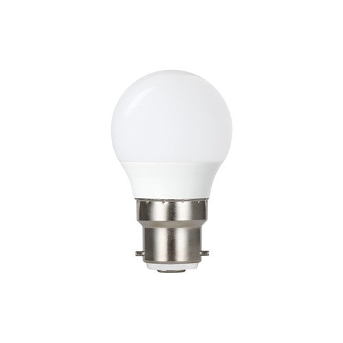 Integral LED Golf Ball Bulb B22 470Lm 4.2W 2700K Non-Dimm 240 Beam Frosted Integral  - ILGOLFB22NC018